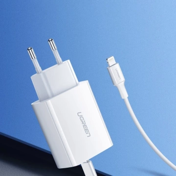 Wall charger UGREEN USB Power Delivery 3.0 Quick Charge 4.0 20W 3A white (60450)