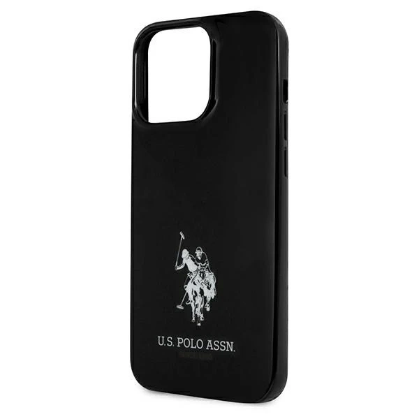 US Polo Hardcase Horses Logo Handyhülle iPhone 13 Pro / 13 6,1" Schwarz Schwarz