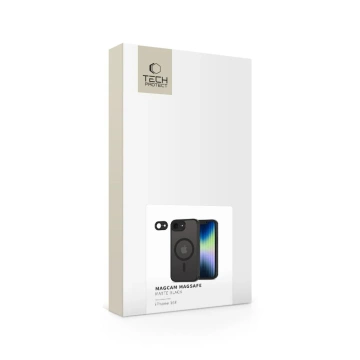 Kryt Etui Tech-Protect MagCam MagSafe pre iPhone 16e, matný, čierny