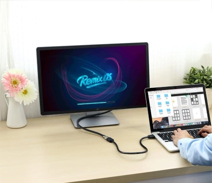 Kábel UGREEN predlžovací kábel HDMI (samica) - HDMI (samec) 19 pin 1,4v 4K 60Hz 30AWG 2m čierny (10142)