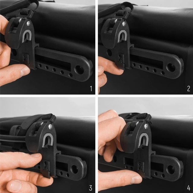 Wozinsky vodotesná taška na bicykel 25l čierna (WBB24BK)