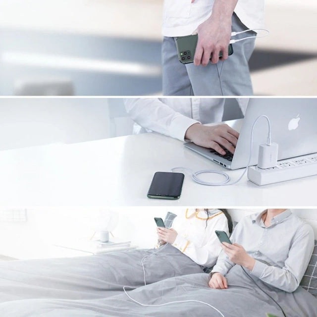 Ugreen Kabel USB Typ C - Lightning 3A 0,25 m weiß (US171)