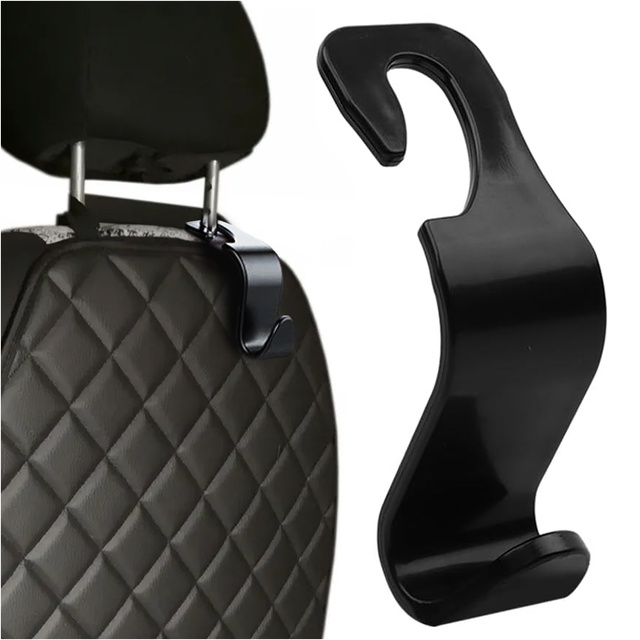 Držák věšáku háček do auta na opěrku hlavy háček organizéru do auta Alogy Car 1 ks Černý