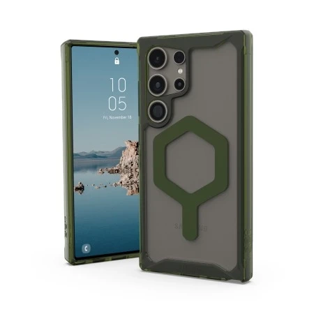 UAG Plyo Pro Magnet case - protective case for Samsung Galaxy S24 Ultra 5G with a built-in magnetic module (ice-olive)