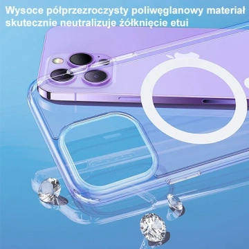 Etui USAMS Ice Magnet pro iPhone 14 Plus 6,7" IP14MBC01 (US-BH801) průhledný