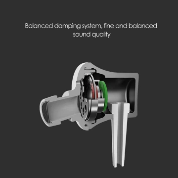 Оригінальні дротові навушники XIAOMI Type C з мікрофоном чорного кольору, внутрішньоканальні