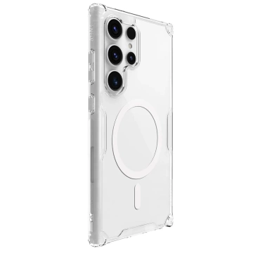 Броньований чохол Nillkin Nature Pro з магнітним кільцем для Samsung Galaxy S24 Ultra - білий