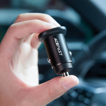 Acefast nabíječka do auta 38W USB Type C / USB, PPS, Power Delivery, Quick Charge 3.0, AFC, FCP černá (B1 černá)