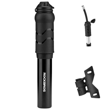 RockBros 810PCS-HP Mini Fahrradpumpe für 100PSI Fahrradrahmen Presta Schrader Schwarz