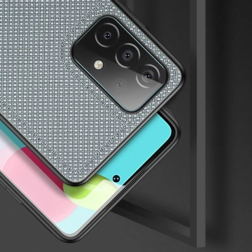 Dux Ducis Fino case cover covered with nylon material Samsung Galaxy A72 4G gray