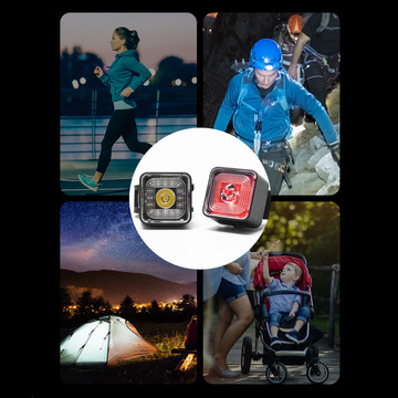 2-in-1 Alogy Bike Rear Front Light Smart Bicycle Flashlight Waterproof Front & Rear Light 120lm IP66