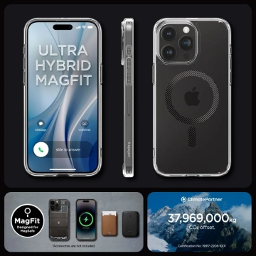 Etui Spigen Ultra Hybrid Mag MagSafe pro iPhone 15 Pro Max Carbon Fiber