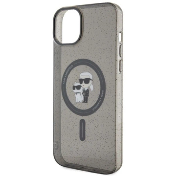 Karl Lagerfeld KLHMP15SHGKCNOK case for iPhone 15 6.1" black/black hardcase Karl