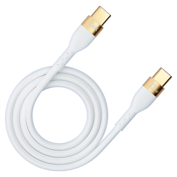 Příslušenství - 3mk Hyper silikonový kabel C až C 2m 100w bílý