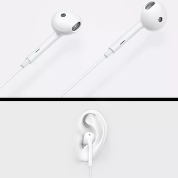 Originální OPPO MH156 Stereo Jack pro sluchátka 3,5 mm Bílá bulka