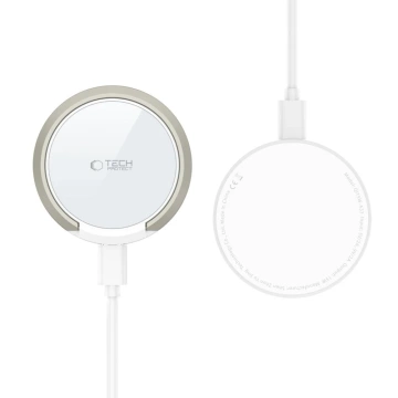 Nabíjačka MagSafe Tech-Protect QI15W-A33 biela 15W stojan