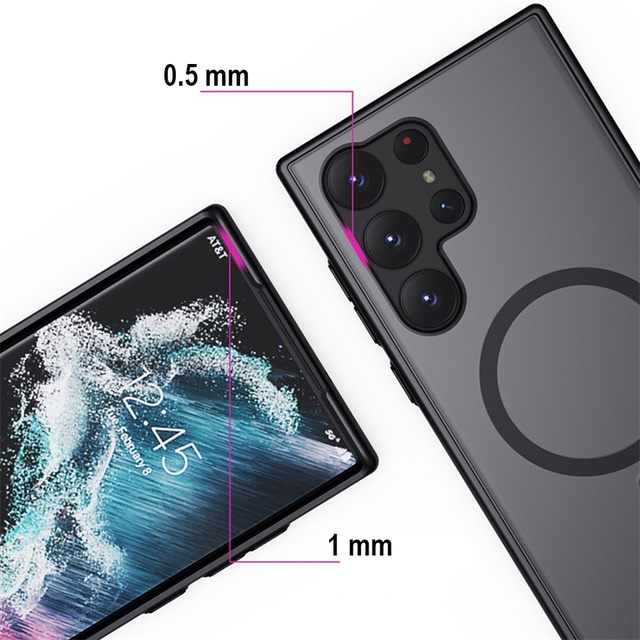 Захисний чохол MagMat для MagSafe для Samsung Galaxy S23 Ultra Matte Black