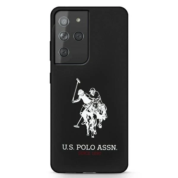 Чохол для телефону US Polo Silicone Logo для Samsung Galaxy S21 Ultra чорний/чорний