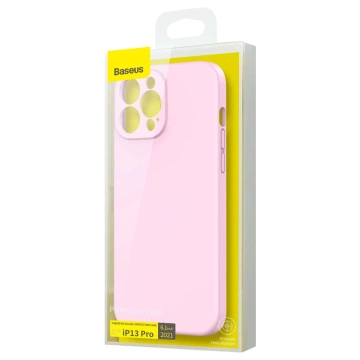 Baseus Liquid Gel Case Silikonhülle Cover für iPhone 13 Pro rosa (ARYT001004)