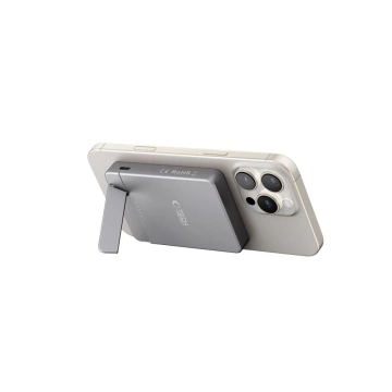 Зовнішній акумулятор MagSafe Tech-Protect PB14 5000mAh Pop-up, колір «космічний сірий»