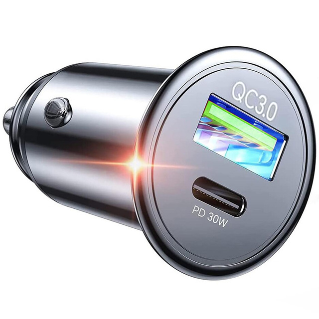 Nabíječka do auta 48W USB QC 3.0 18W USB-C C PD 30W Rychlá Výkonná pro telefon Alogy Matte Black