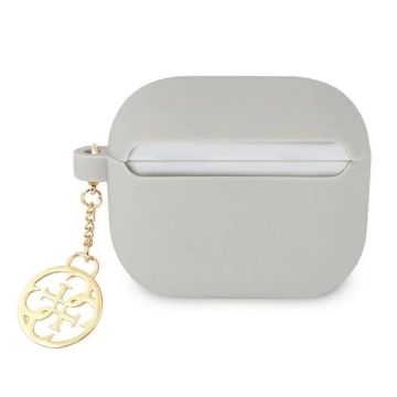 Guess GUA3LSC4EG kryt AirPods 3 szary/sivý Silicone Charm 4G Collection