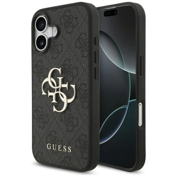 Etui Guess Hardcase 4G Big Metal Logo do iPhone 17, czarne