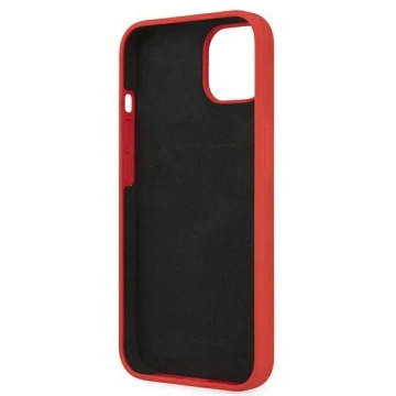 Puzdro pre Ferrari iPhone 13 mini 5,4" čierne/čierne pevné silikónové puzdro