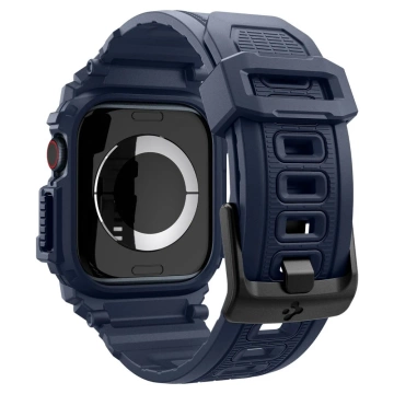 Hülle mit Armband für Apple Watch 10 (46 mm) Marineblau Spigen Rugged Armor Pro