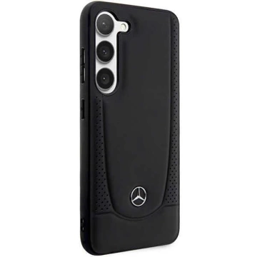 Pevné puzdro Mercedes Samsung Galaxy S23 kožené Urban Black