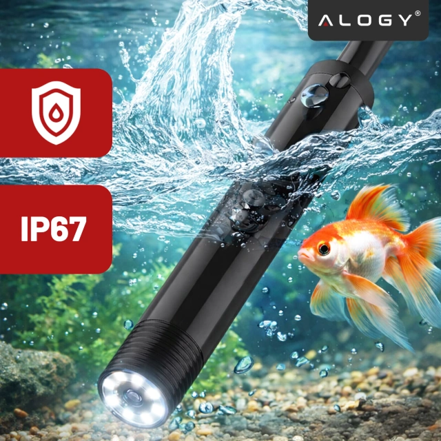 Alogy Duo Cam 1920 Full HD Lightning endoskopická inspekční kamera pro iPhone, USB-C, micro USB 3m 8mm černá