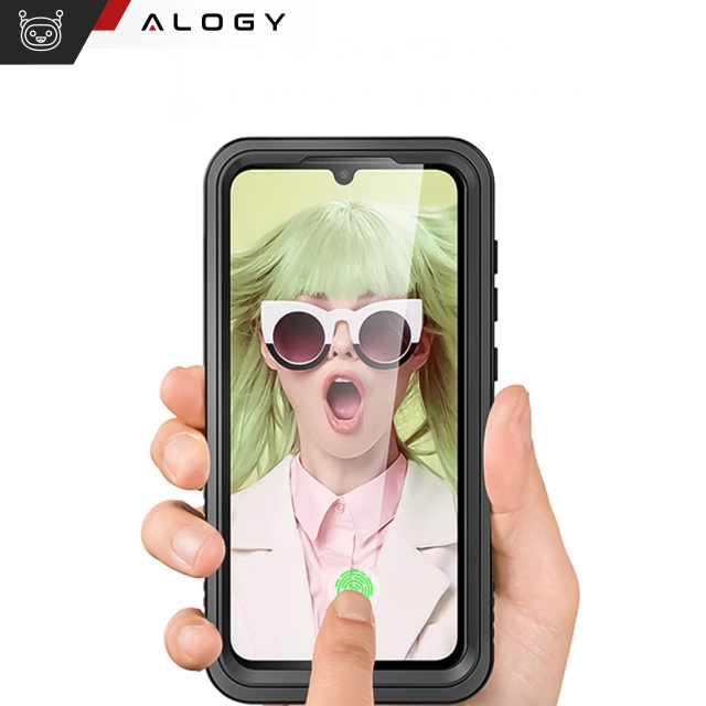 Etui Wodoodporne do Samsung Galaxy S25 Alogy HydroArmor™ IP68 Case z przezroczystym tyłem Pancerna obudowa 360
