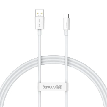 Baseus Superior Series SUPERVOOC USB-A auf USB-C 65W 1m Kabel weiß