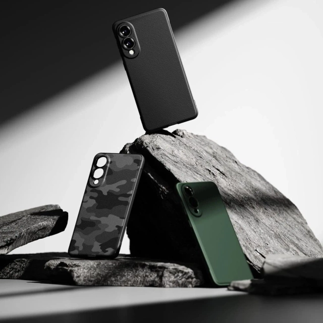 Pouzdro Ringke Onyx Green pro Samsung Galaxy S25 Edge, vojenské kvality