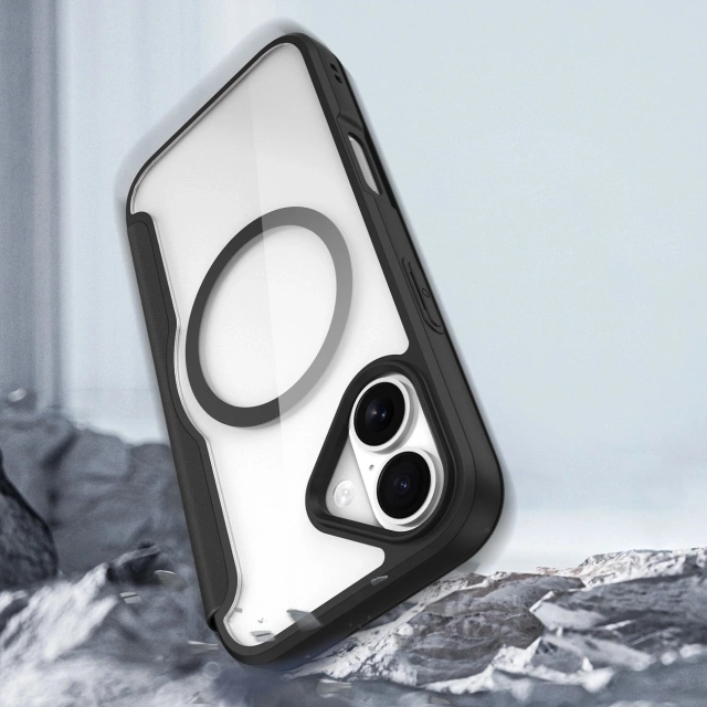 Etui do iPhone 17 Dux Ducis Skin X Pro Portfel MagSafe Czarny