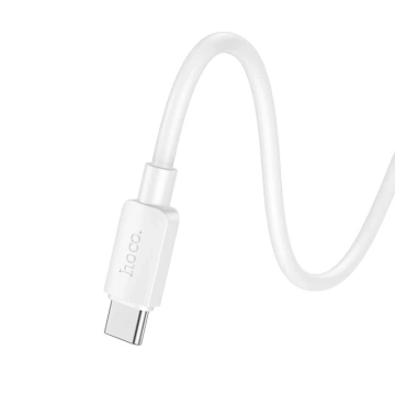 Nabíjací kábel HOCO Typ C do Typ C X96 1m biely PD 60W 3A rýchlonabíjací