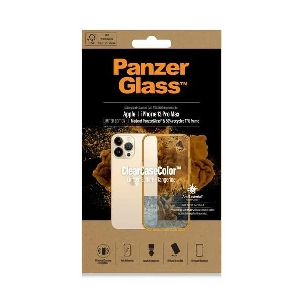Kryt na iPhone 13 Pro Max PanzerGlass ClearCase antibakteriální, vojenské kvality