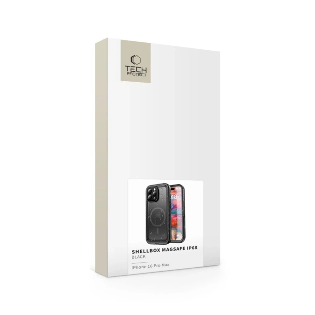 Etui ShellBox Magsafe IP68 für Apple iPhone 16 Pro Max Schwarz