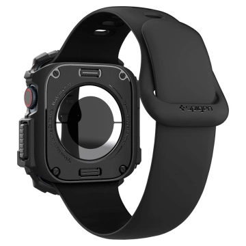 Чохол для Apple Watch 10 (46 мм) чорний, матовий, чорний, Spigen Rugged Armor Pro