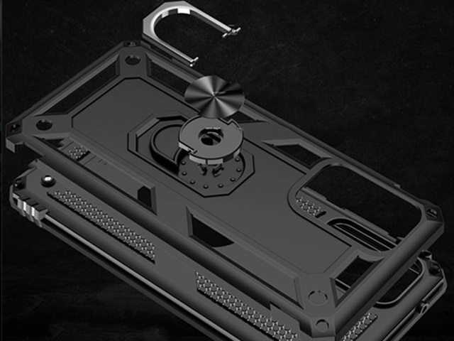 Alogy Stand Armor Ring case for Samsung Galaxy A72 Black