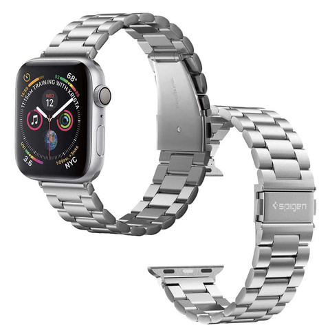 Spigen modern fit band apple watch 4 / 5 / 6 / 7 / 8 / se / ultra (42 / 44 / 45 / 49 мм) срібло