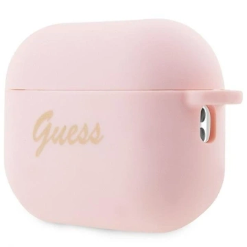 Guess GUAP2LSCHSP ochranné puzdro na slúchadlá pre Apple AirPods Pro 2 kryt ružový/ružový Silicone Charm Heart Collection