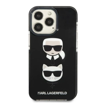 Etui Karl Lagerfeld KLHCP13XTPE2TK pro iPhone 13 Pro Max 6,7" pevný obal černý/černý Karl