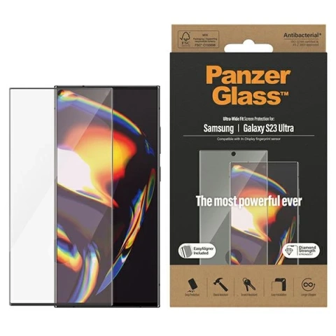 Загартоване скло для Samsung Galaxy S23 Ultra PanzerGlass Ultra-Wide Fit EasyAligner