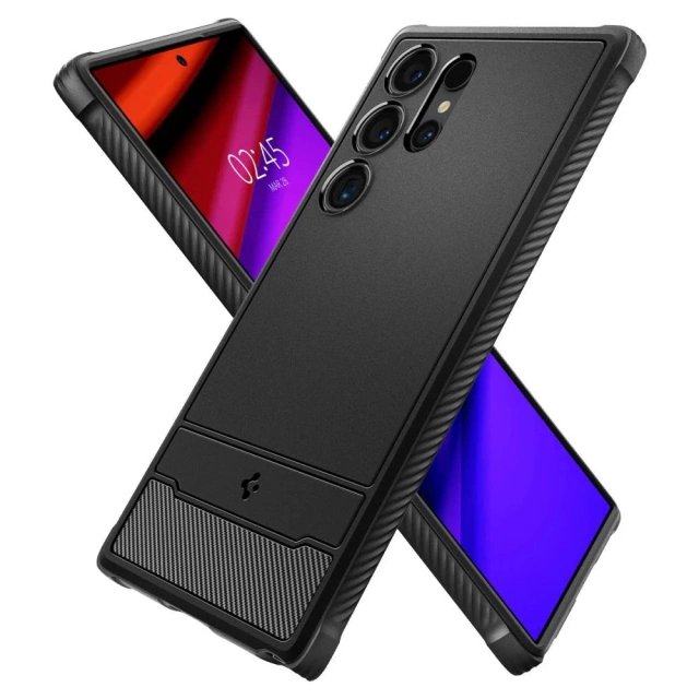 Etui Spigen Rugged Armor pro Samsung Galaxy S24 Ultra Matte Black