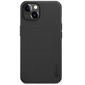 Pevný kryt Nillkin Super Frosted Shield na iPhone 13 stojan čierny