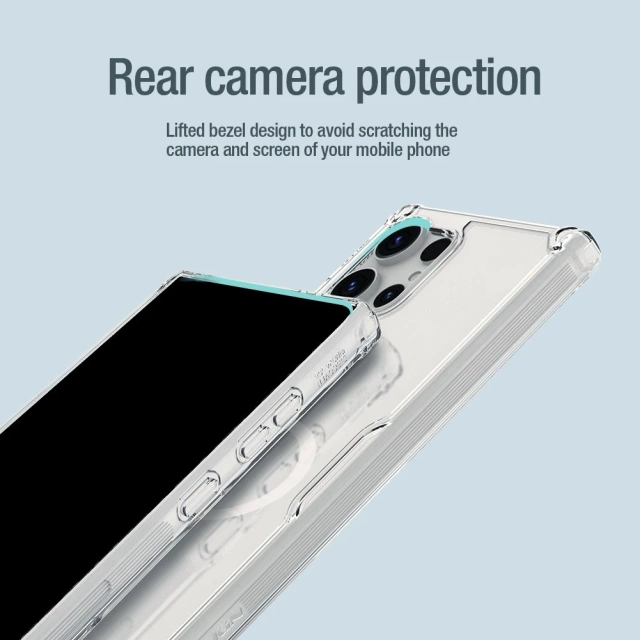 Etui Nillkin Nature Pro pancerne z magnetycznym ringiem do Samsung Galaxy S24 Ultra - białe