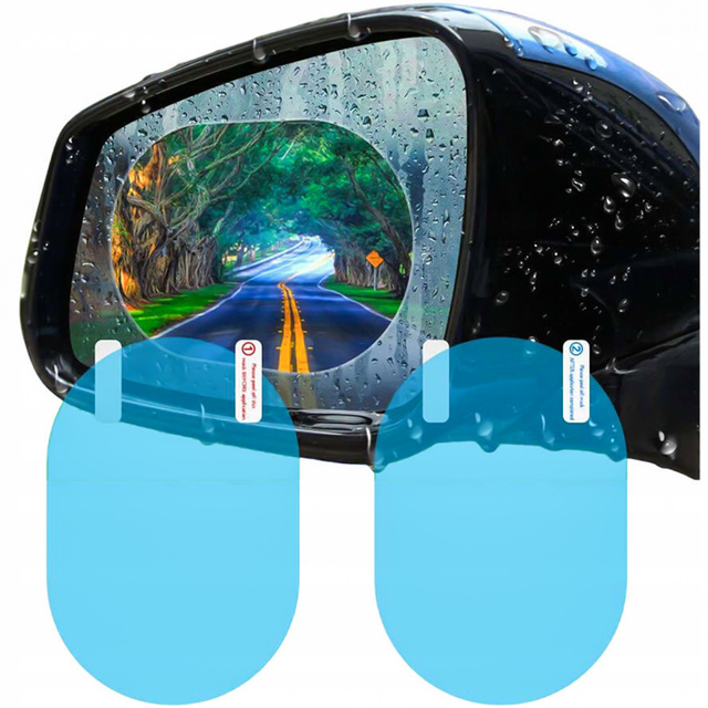 2x Nano Raincover Anti-Fog для бічних дзеркал автомобіля 135x95 мм