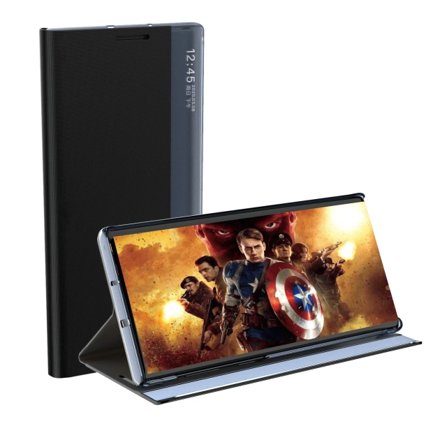 Etui New Sleep Case do Samsung Galaxy S23 pokrowiec z klapką podstawka czarne