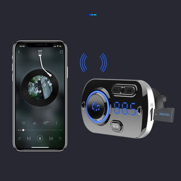 FM Transmitter Bluetooth Car Charger 2x USB QC 3.0 MP3 Quick Charge Black